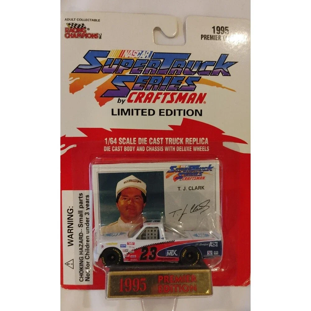 (2) 1995 NASCAR 1:64 Die Cast TJ Clark & Mike Wallace Limited Premier Edition